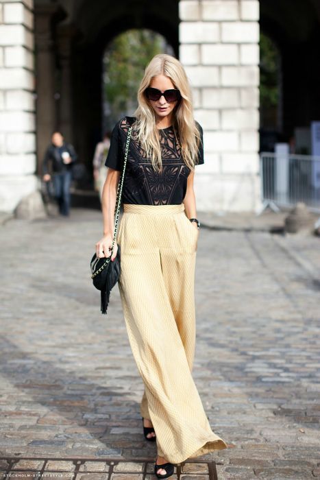 pantalones palazzo