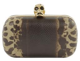 bolso clutch pitón