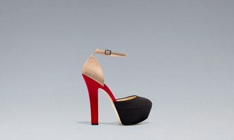 zapato bicolor