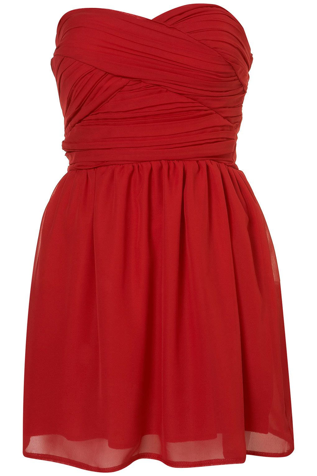 vestido gasa top shop
