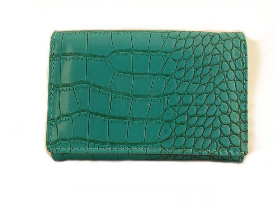 cartera verde turqyesa