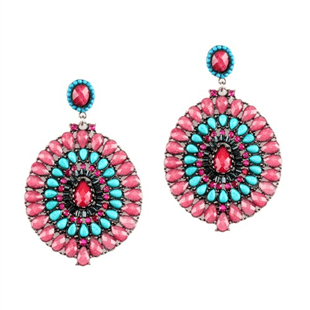 pendientes fucsias