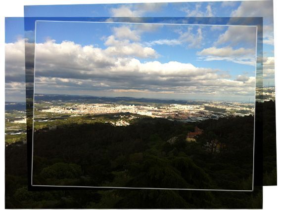 Impresionante vista de Sintra desde el Palacio Nacional de la Peña