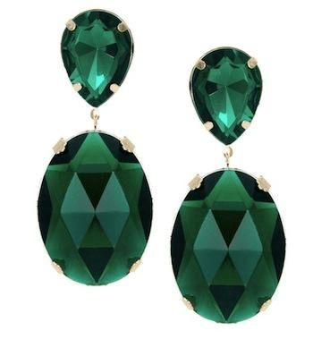 pendintes piuedras verdes