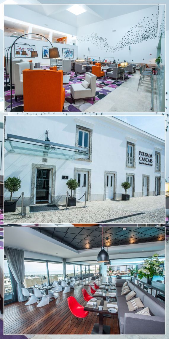 María León almorzando en "La Pousada de Cascais" en Portugal