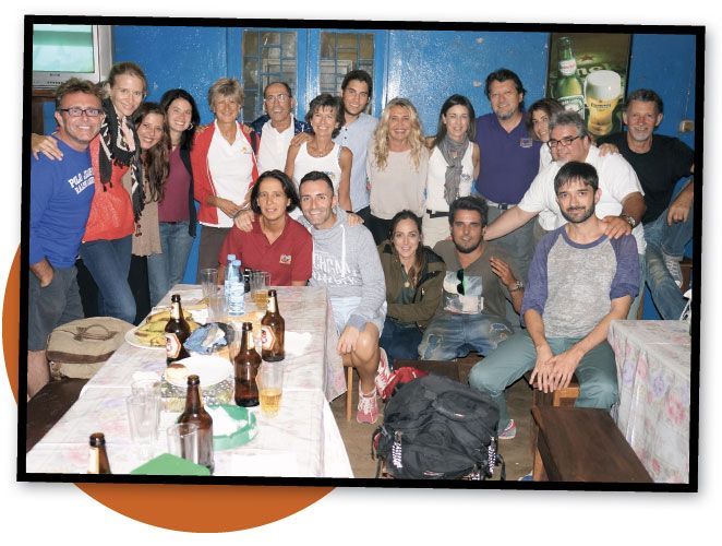 María León y sus compañeros de viaje a Mozambique