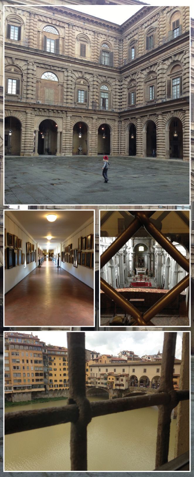 María León pudo recorrer el “corredor vasariano” que conecta el Palazzo Pitti con el Palazzo Vecchio, pasando por el Ponte Vecchio y la Galería Uffizi.