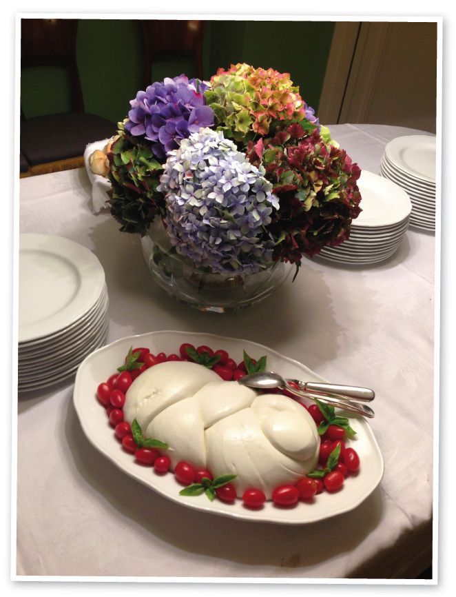 La mozzarella casera de Celestino