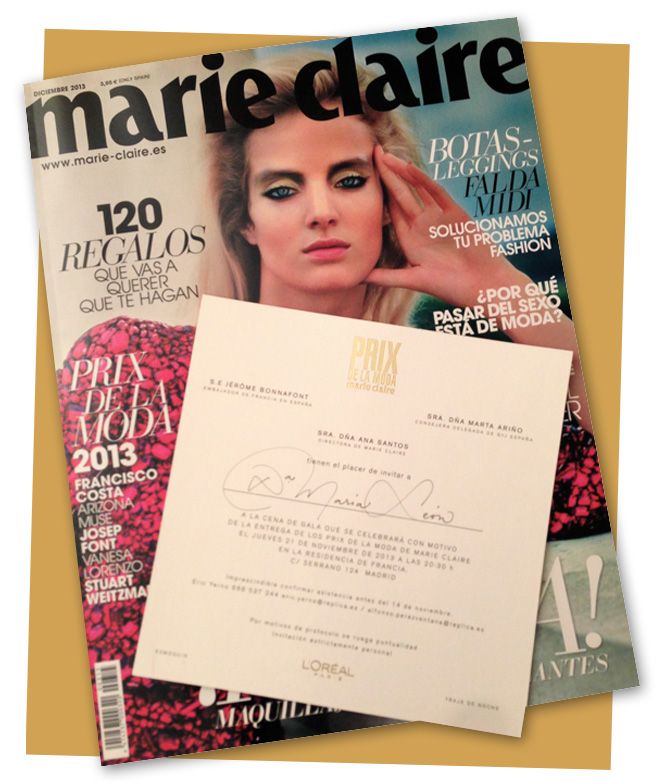 Invitación Prix Marie Claire a María León