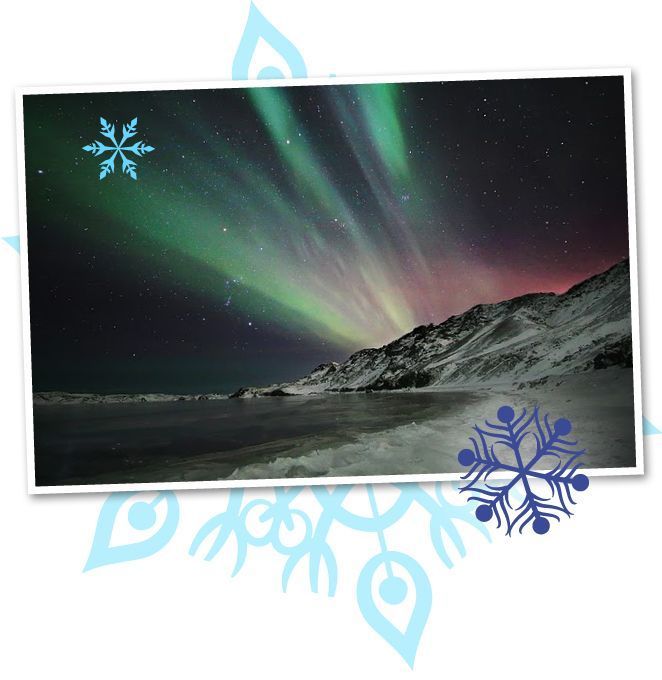 La danza de las silenciosas auroras boreales.