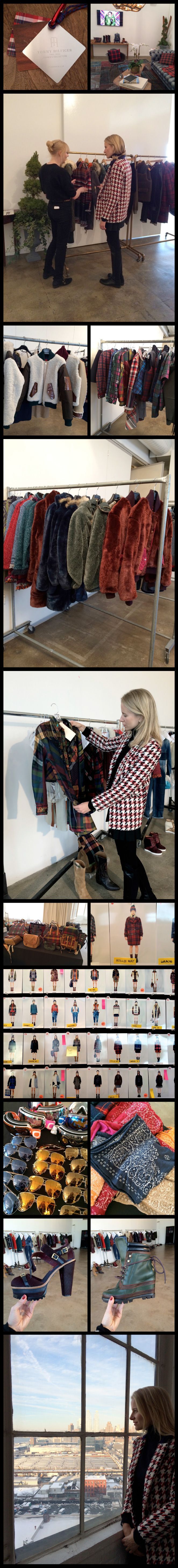 María León en el showroom de Tommy Hilfiger 