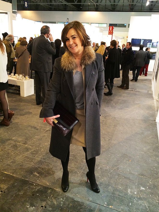 Gente con la que se encontro María León en ARCO Madrid