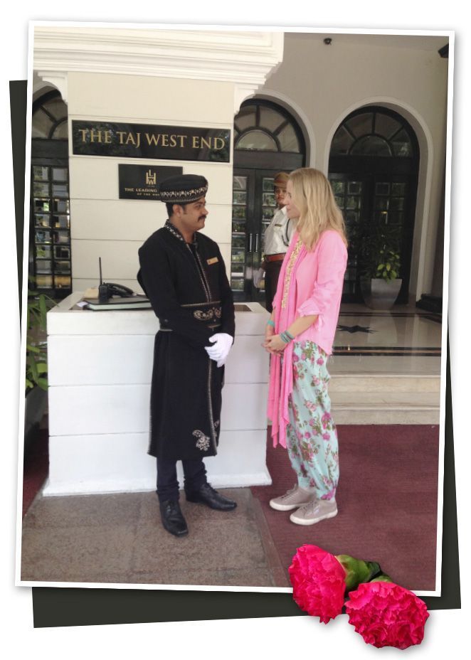 María León en el hotel TAJ WEST END 