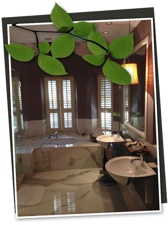 El baño de María León en el hotel TAJ WEST END 