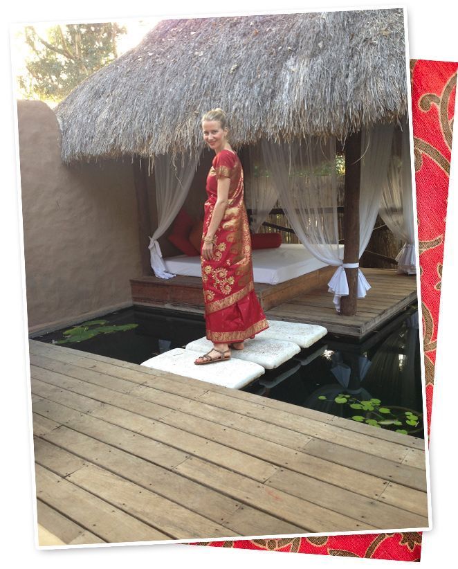 María León con el Sari en Coorg