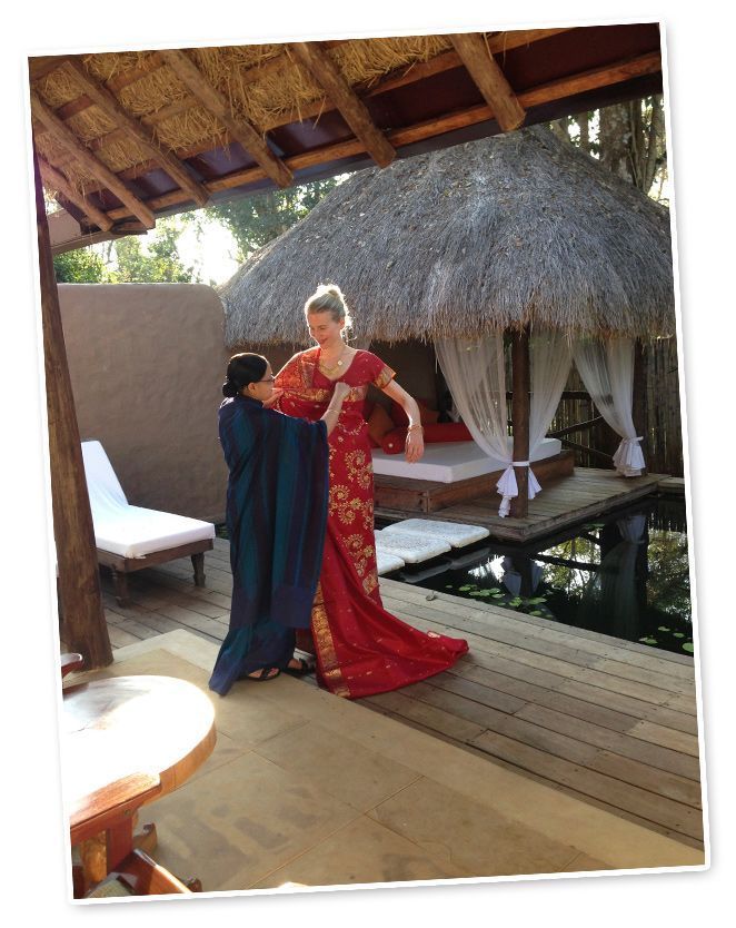 María León con Nitu de Coorg