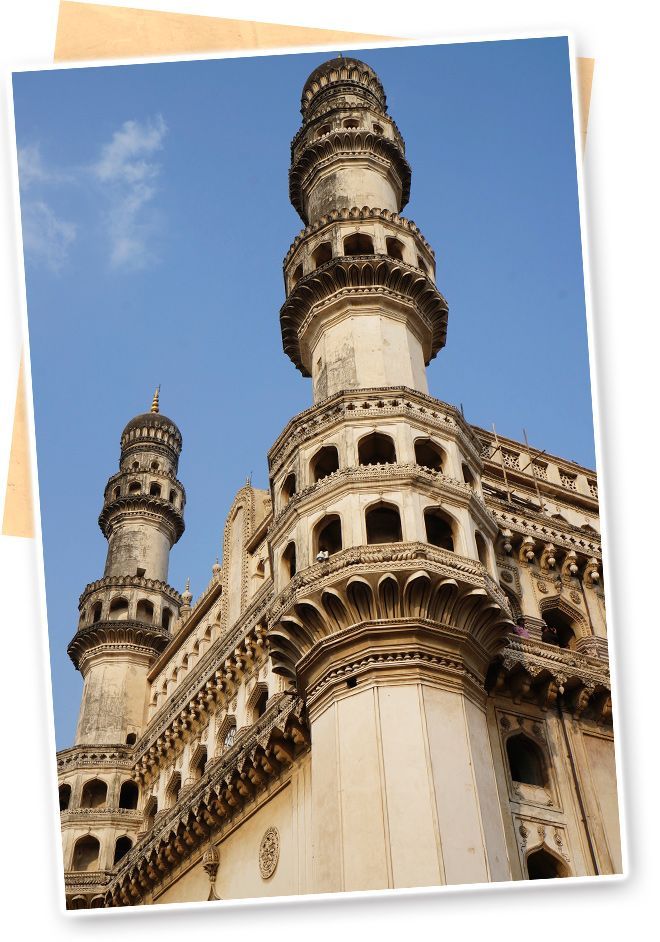 Charminar, construido en 1591 por Mohammed Quli Qutb - Hyderabad