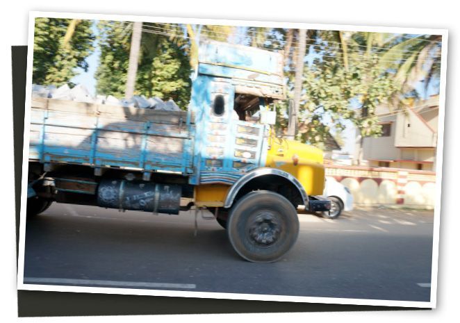 Estilo de camiones vistos en la India