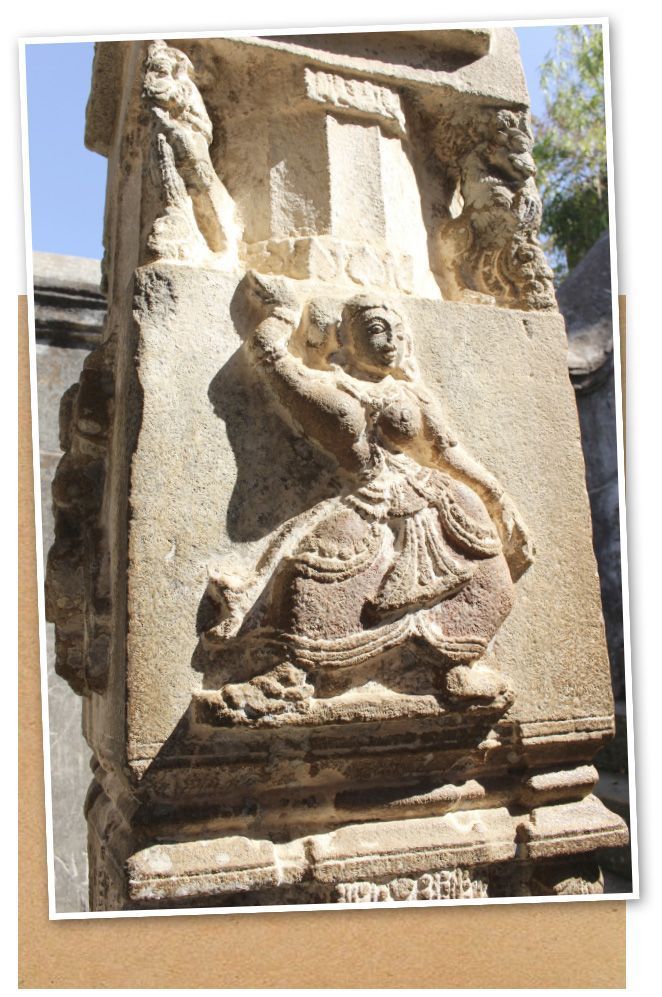 Detalles de las columnas del templo