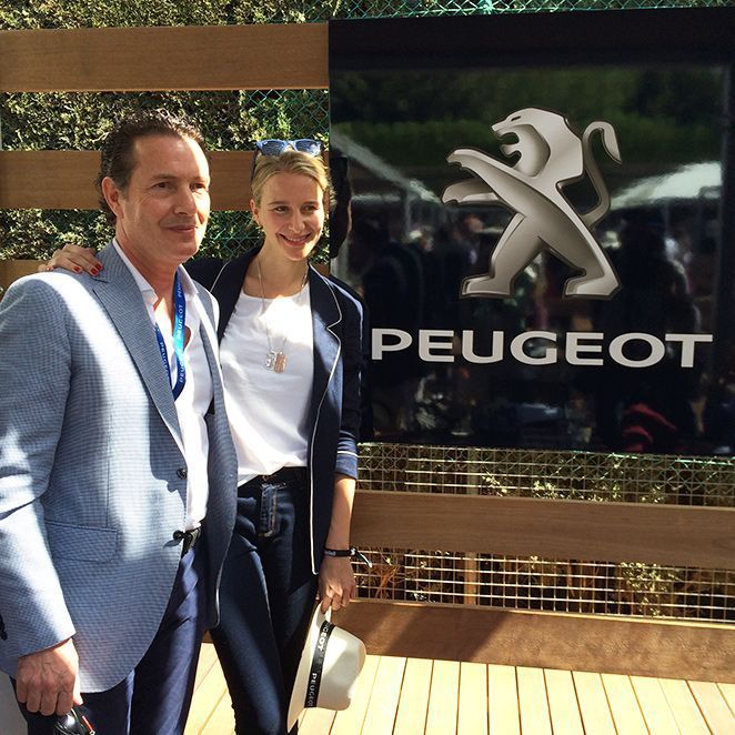 María León con Peugeot en elTorneo de Tenis Conde de Godó en Barcelona
