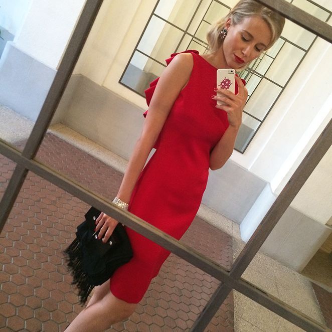 María León con un elegante vestido Pedro del Hierro