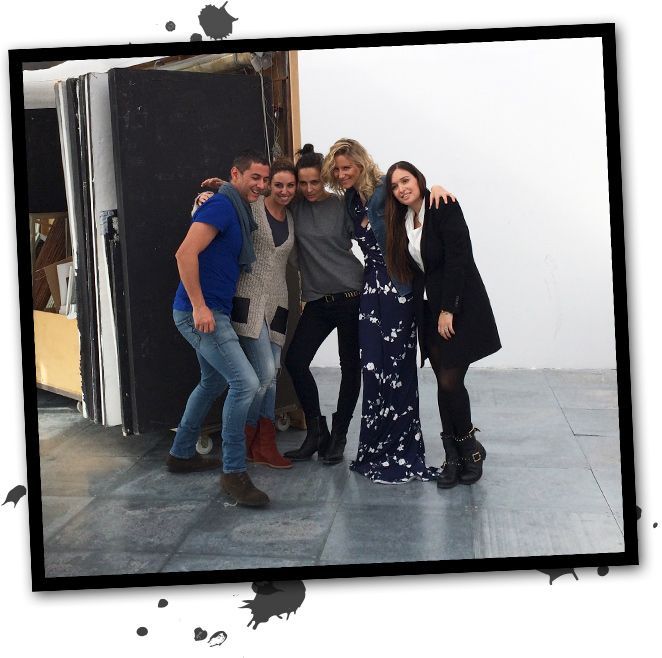 Algunas fotos del equipo de la revista de moda Elle