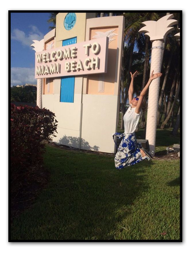 María León en su llegada a Miami