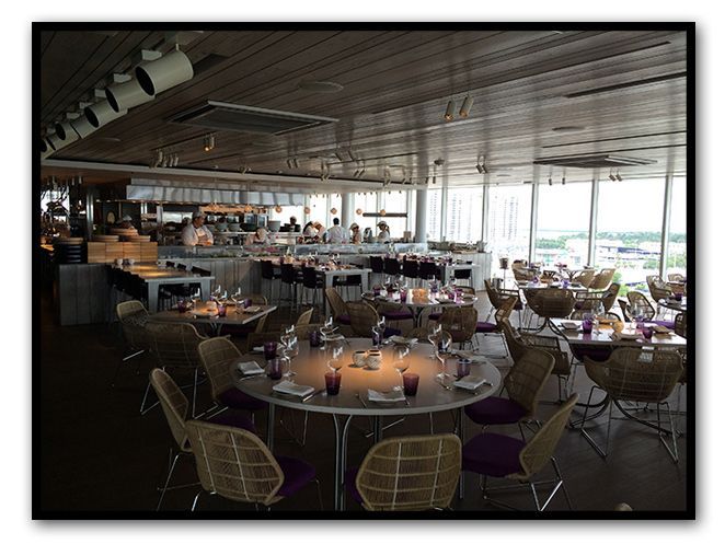 Juvia. Un restaurante con vistas espectaculares a Miami Beach, donde se puede disfrutar propuesta de menú muy “healthy”