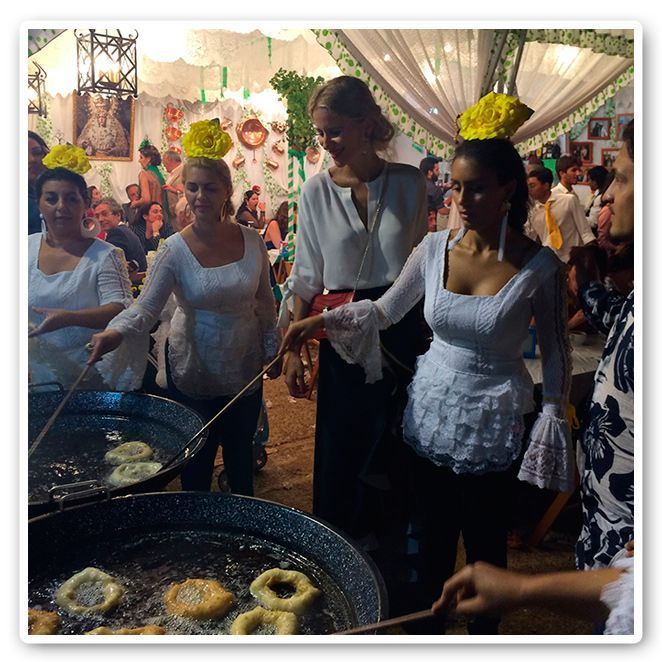 María León en la Feria de Sevilla de 2014
