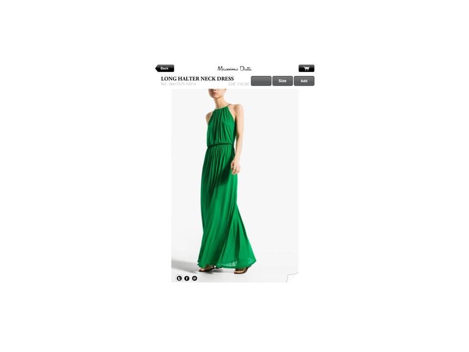 Vestido verde visto en Masimo Dutti Vestido verde visto en Masimo Dutti
