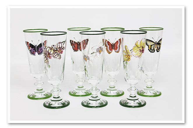 Copas de mariposas decorativas Copas de mariposas decorativas