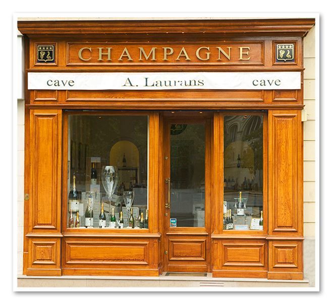 Escaparate de esta tienda Champagne A. Laurans Escaparate de esta tienda Champagne A. Laurans