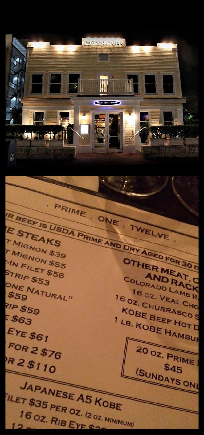 Prime One Twelve. Es uno de los restaurantes más concurridos de la ciudad, donde es casi imposible conseguir mesa. Está situado en pleno South Beach y es perfecto para carnívoros. 