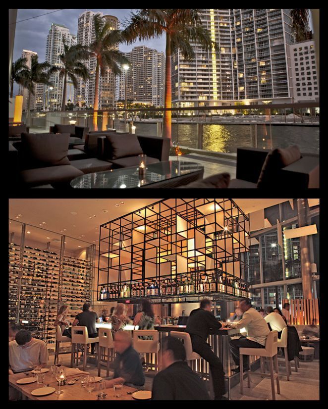 Zuma Miami Lounge situado en Downtown Miami.