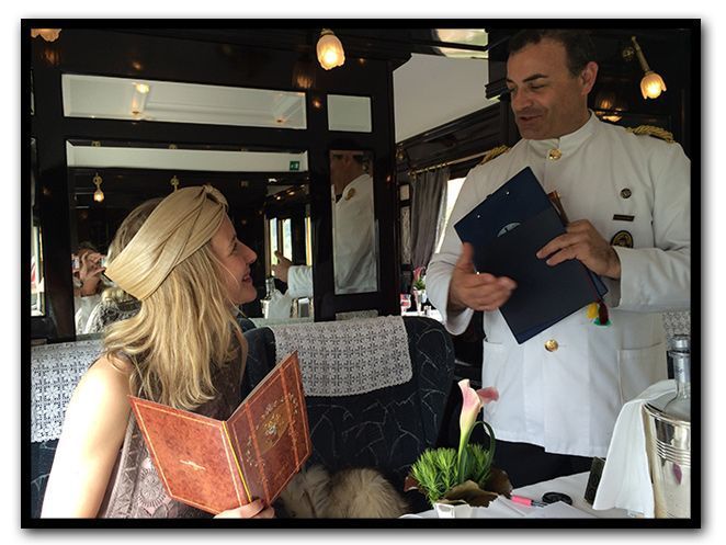 María León, viaje en el tiempo en el Venice Simplon-Orient-Express