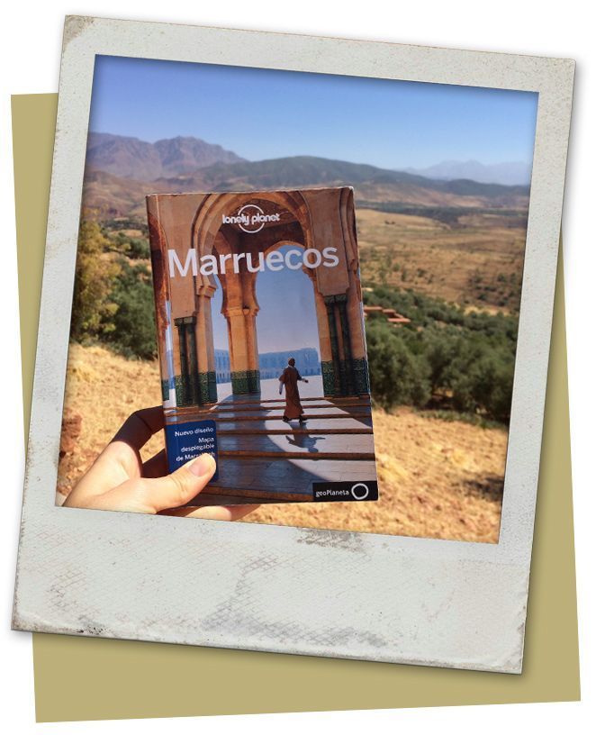 María Lonely Planet en su viaje por Marrakech
