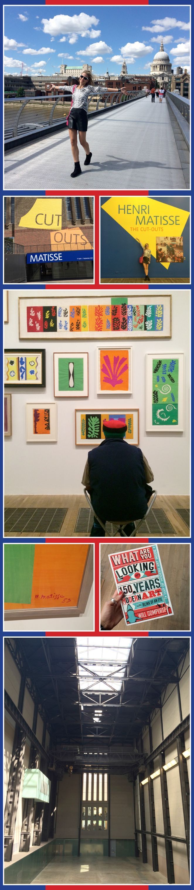 Maria Leon en Tate Modern donde visito las obras de Matisse