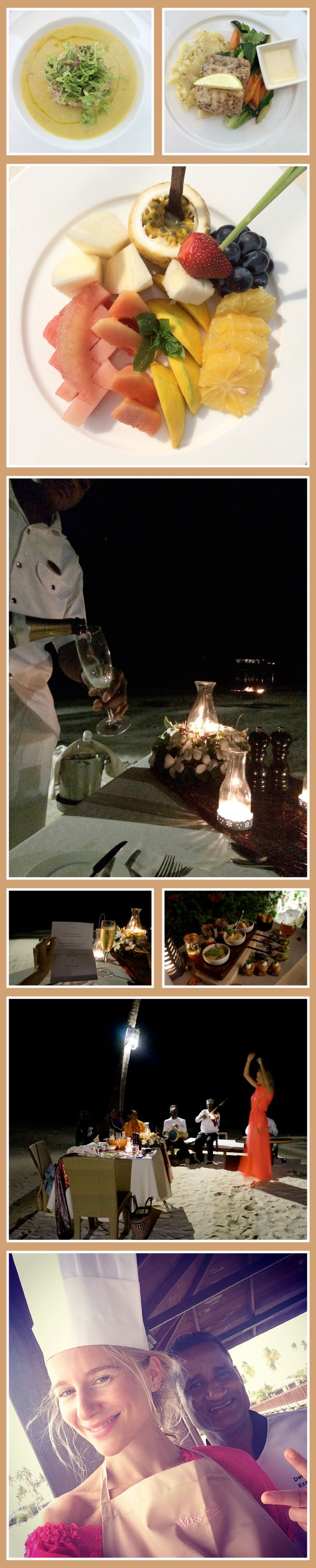 Una mágica cena en la playa y durante la cual nos acompañó un grupo de música en vivo muy estilo Zanzíbar. 