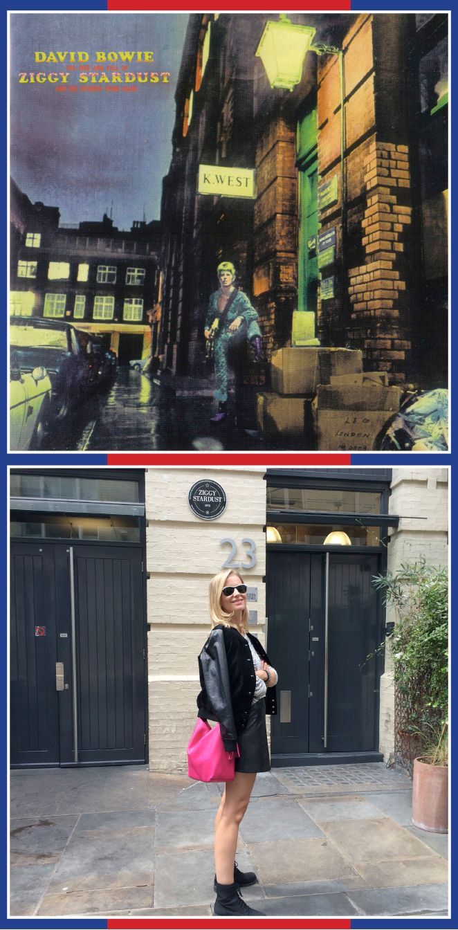 Sitio exacto que aparece en la portada del disco de David Bowie: The rise and fall of Ziggystardust and The Spiders Frommars