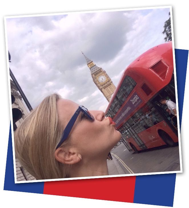 Divertida Maria Leon en Londres