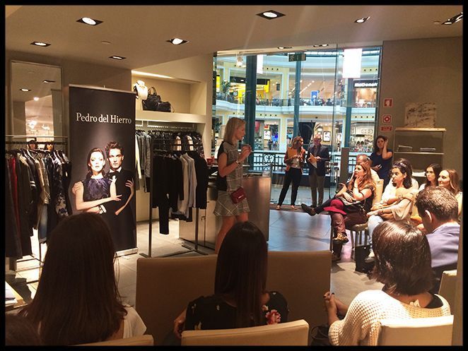 María León en las tienda de la firma Pedro del Hierro en Lisboa