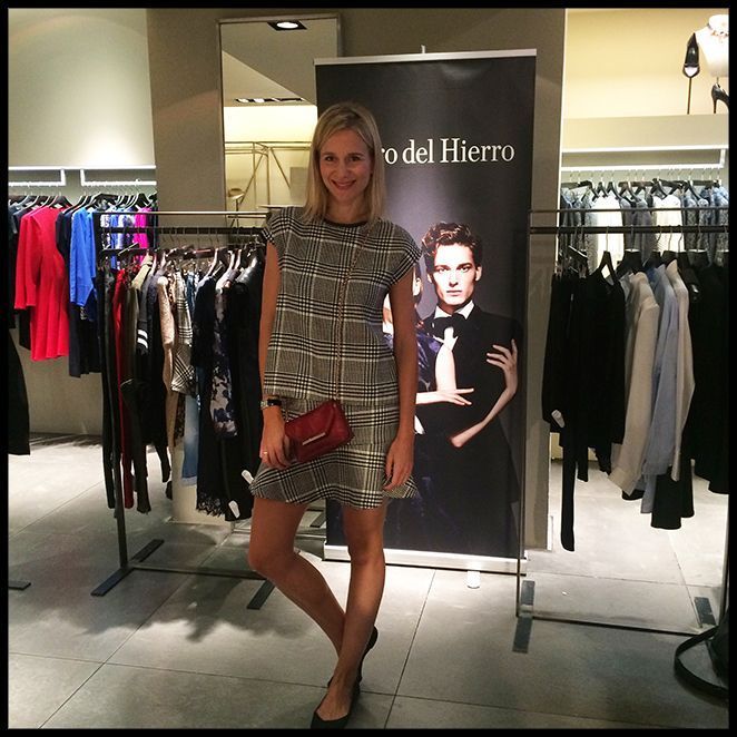 María León en las tienda de la firma Pedro del Hierro en Lisboa