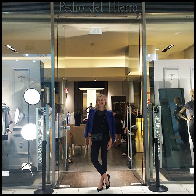 María León en las tienda de la firma Pedro del Hierro en Lisboa