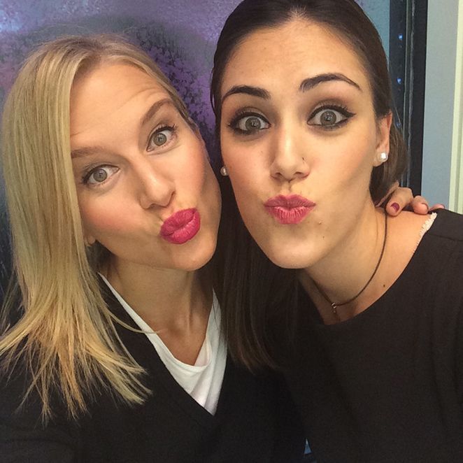 Guapísima María León después de su sesión de maquillaje Guapísima María León después de su sesión de maquillaje