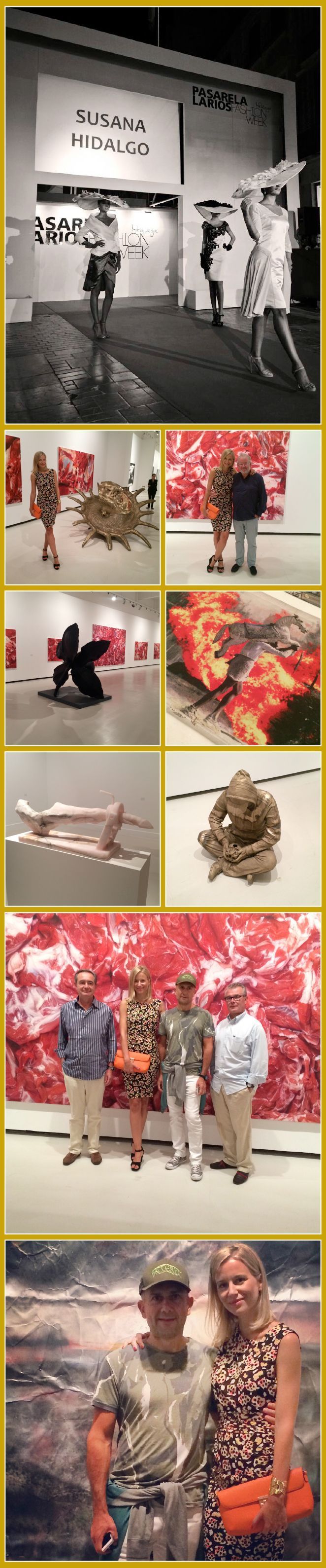 Inauguración de la exposición del artista Marc Quinnart en el Museo CAC Málaga, comisariada por mi amigo Fernando Francés, Director del CAC Málaga.