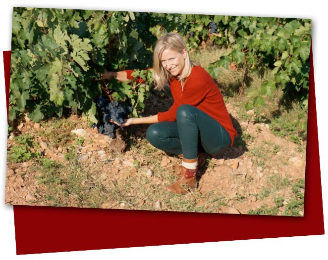 María León de vendimia en La Rioja con Marques de Caceres