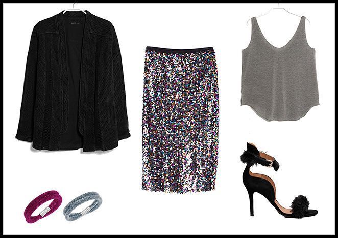 Suite Blanco, Kimono y Camiseta: Mango, Pulseras: Swaroswki, Sandalias: & Other Stories