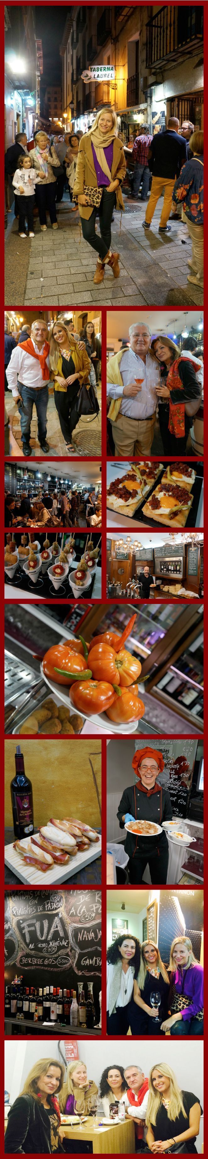 María León de tapeo en la calle Laurel en Logroño