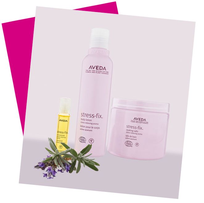 La línea de cuidados de la piel y corporales Stress-Fix de Aveda