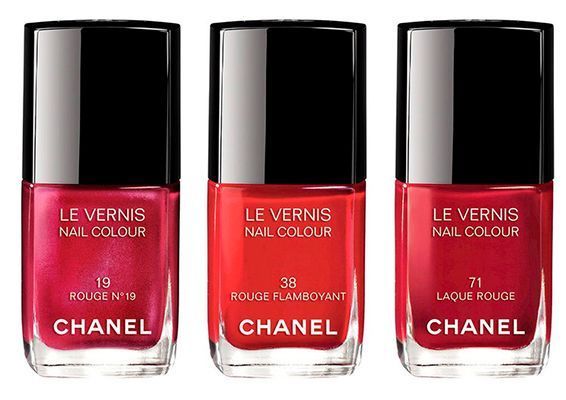 Lacas de uñas rojas de Chanel